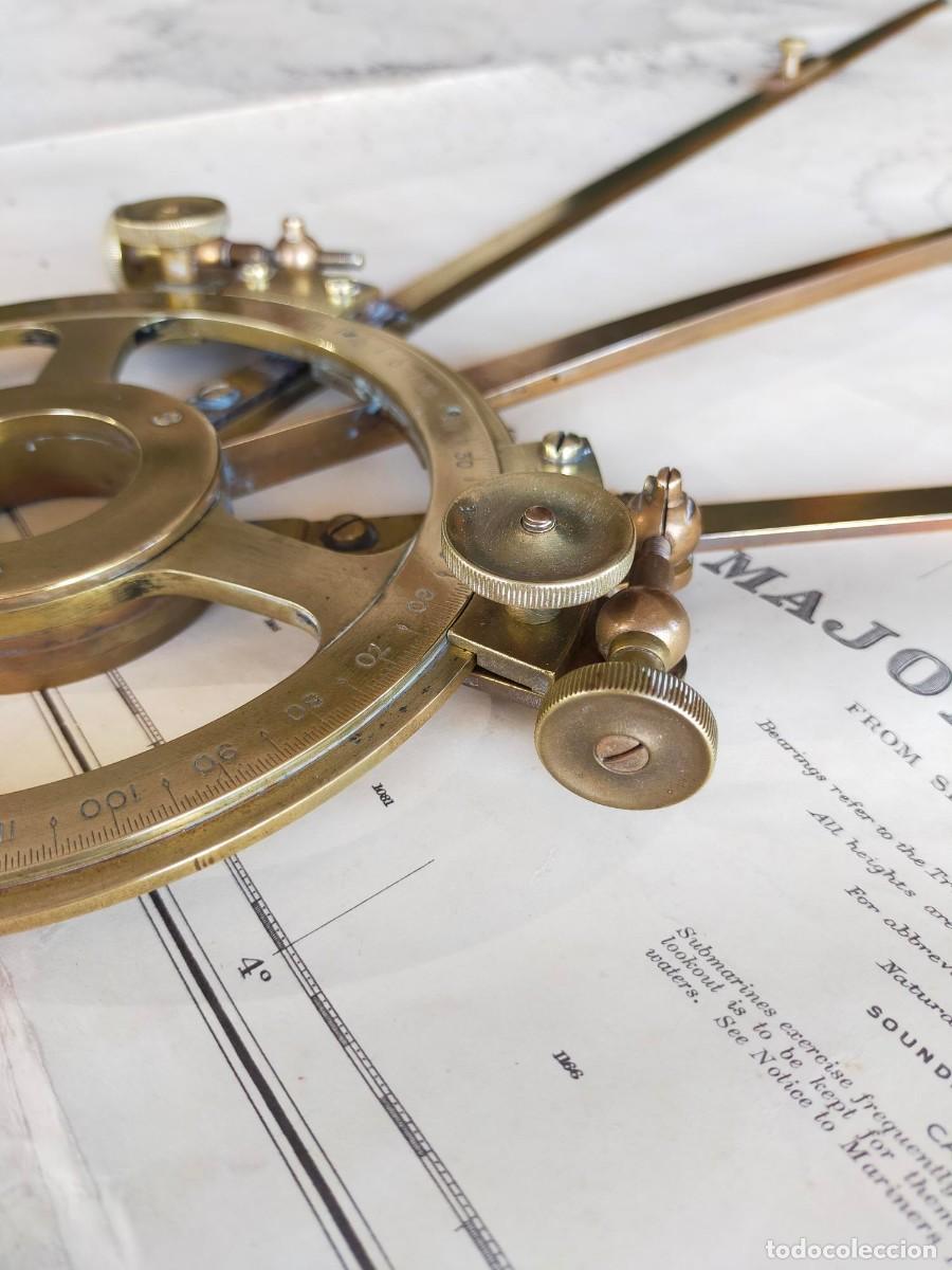 Antig&uuml;edades: Station Pointer, Protractor perteneciente al Almirantazgo de Troughton & Simms de 1840 - Foto 24
