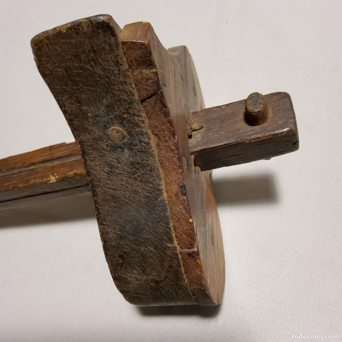 Antig&uuml;edades: ANTIGUO GRAMIL DE CARPINTERO CON FORMA DE CORAZ&Oacute;N - Foto 14