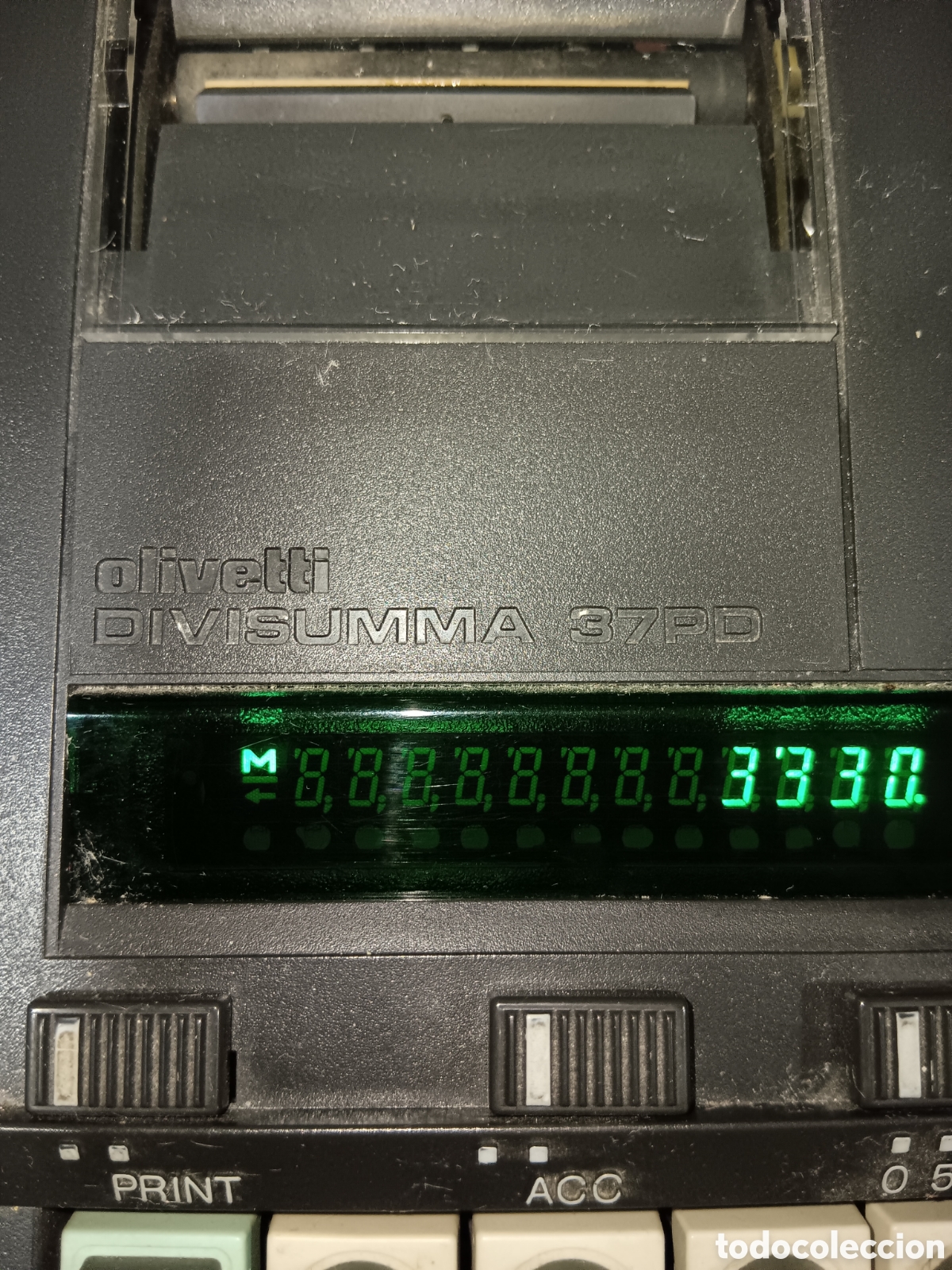 Antig&uuml;edades: CALCULADORA OLIVETTI DIVISUMA 37 PD - Foto 3
