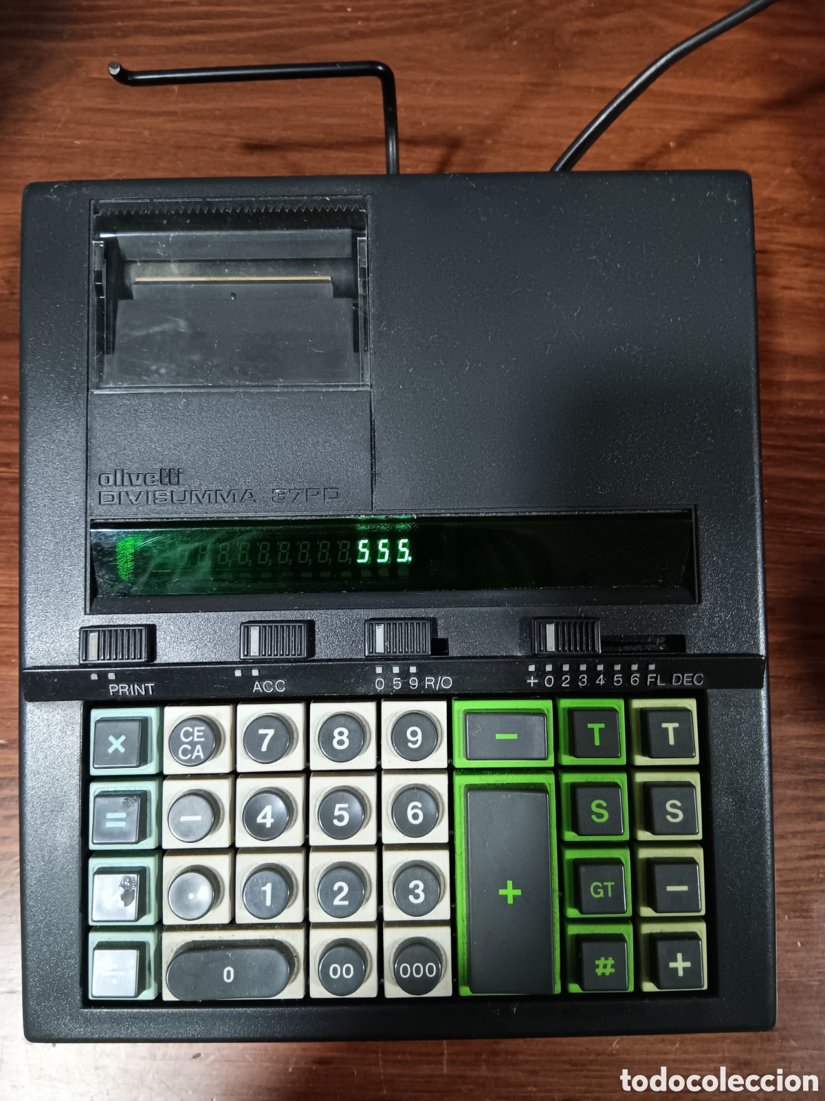 Antig&uuml;edades: CALCULADORA OLIVETTI DIVISUMA 37 PD - Foto 1