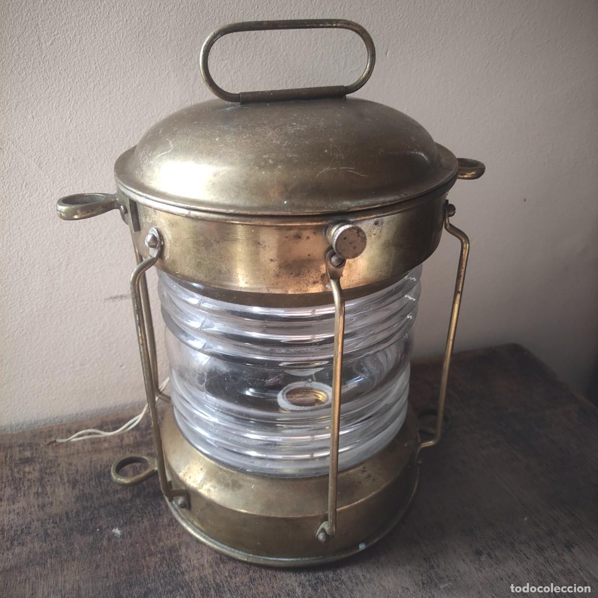 Antig&uuml;edades: Antiguo farol de barco - Foto 1