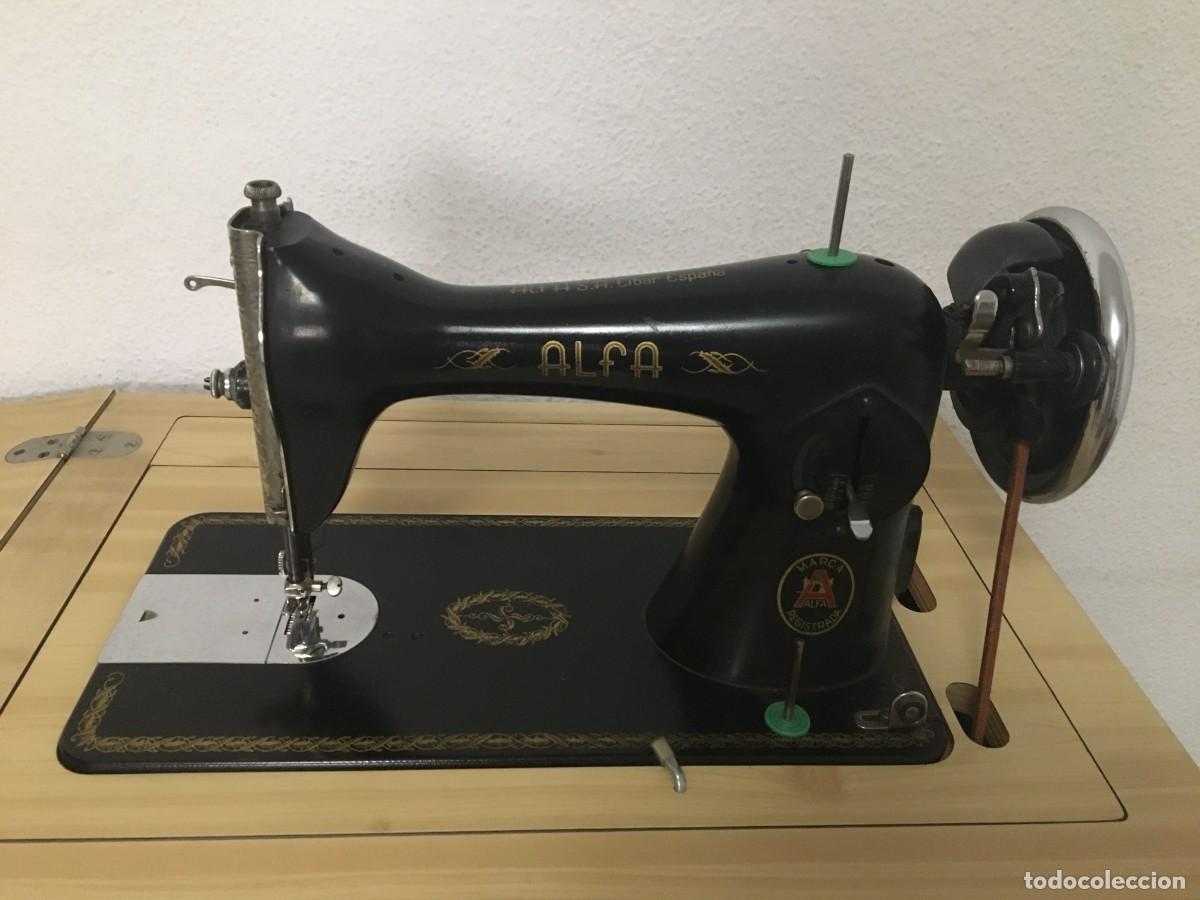 máquina de coser alfa de luxe - Compra venta en todocoleccion