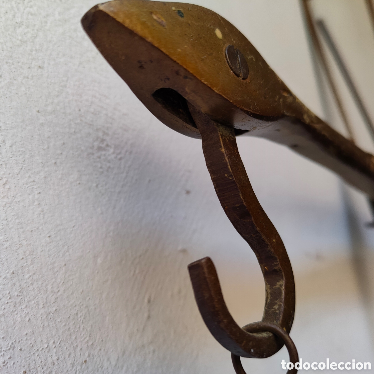 Antig&uuml;edades: BALANZA BASCULA ARABE DE BRONCE Y LATON.1736 - Foto 7