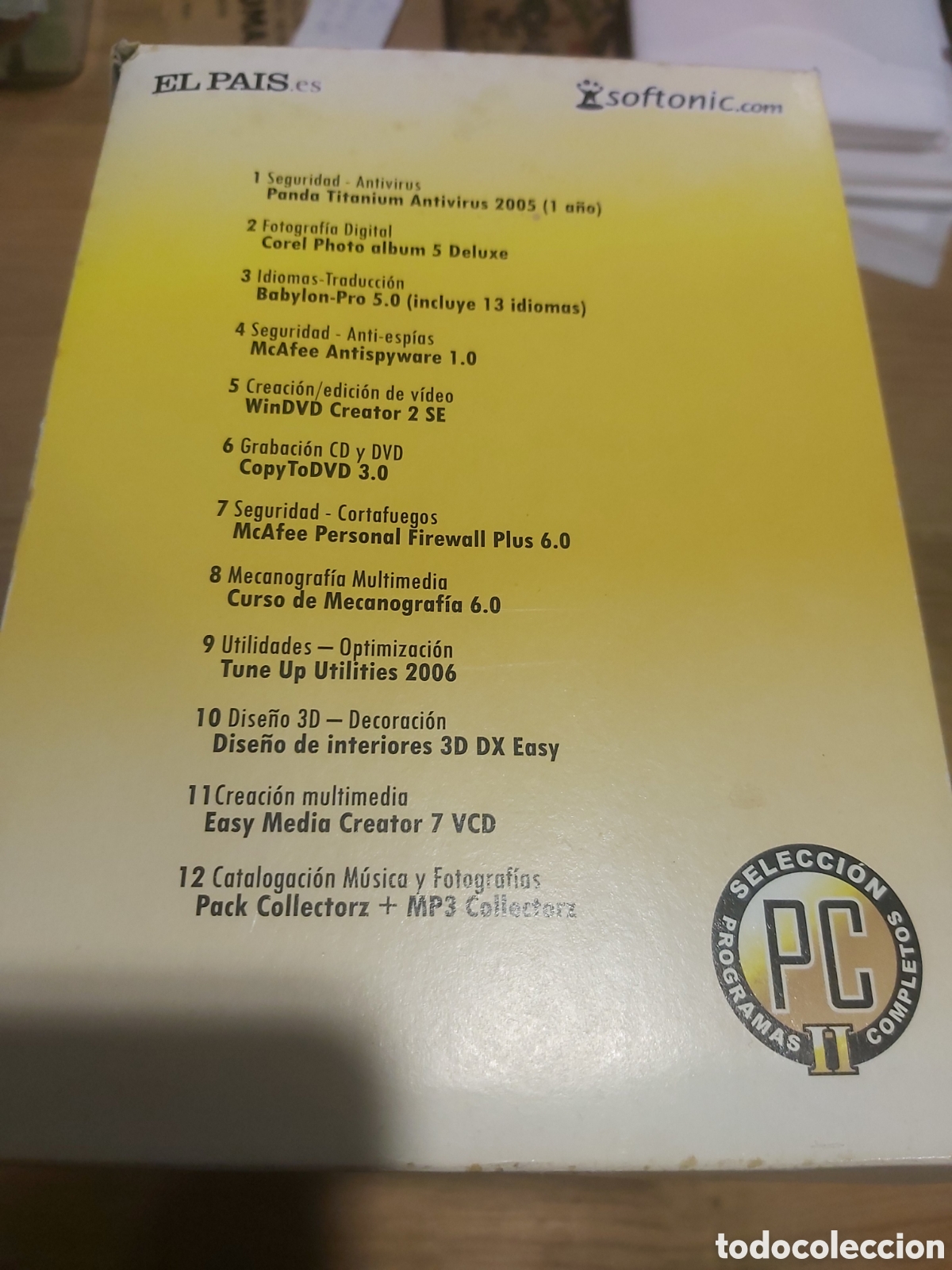 Antig&uuml;edades: Programas pc selecci&oacute;n II 2005 - Foto 3