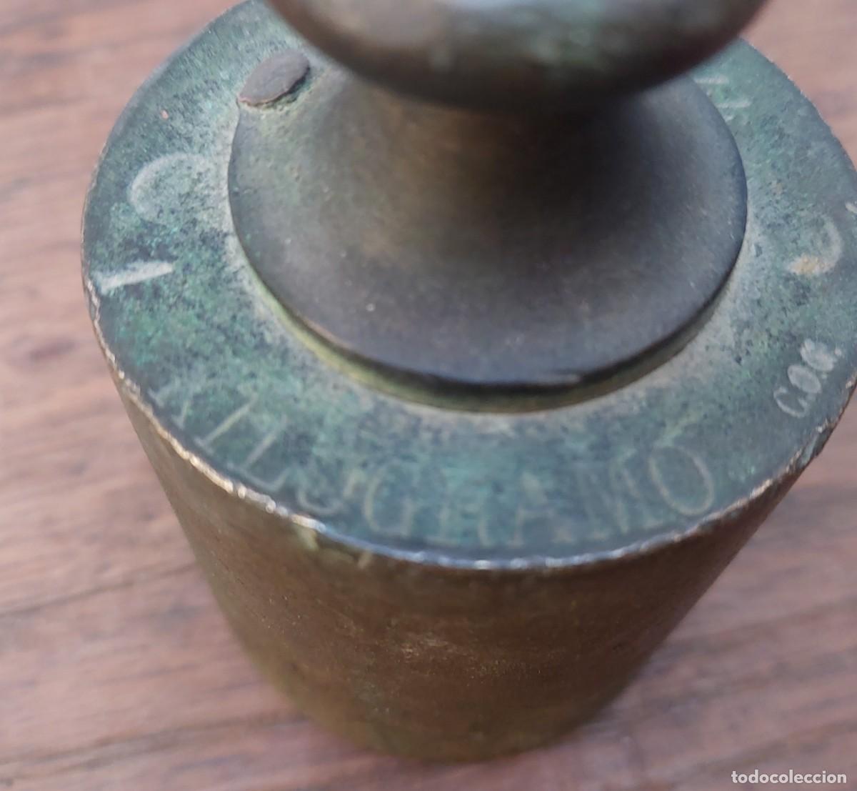 Antig&uuml;edades: PESA DE 1 KILO EN BRONCE - Foto 6