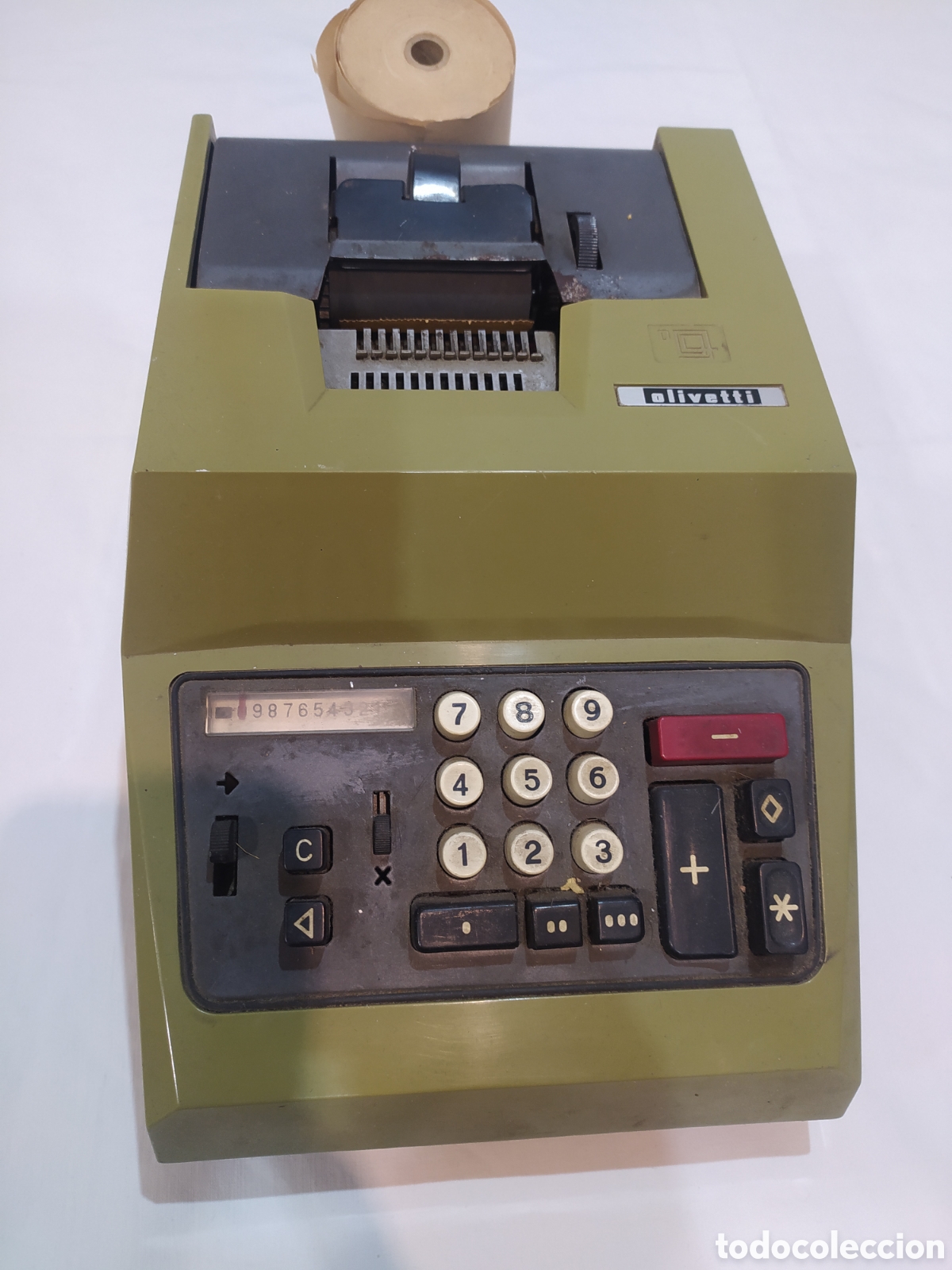 Antig&uuml;edades: Antigua m&aacute;quina calcular hispano Olivetti - Foto 2