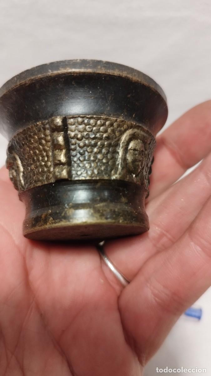 Antig&uuml;edades: Antiguo Mortero o Almiirez de Bronce - Foto 3
