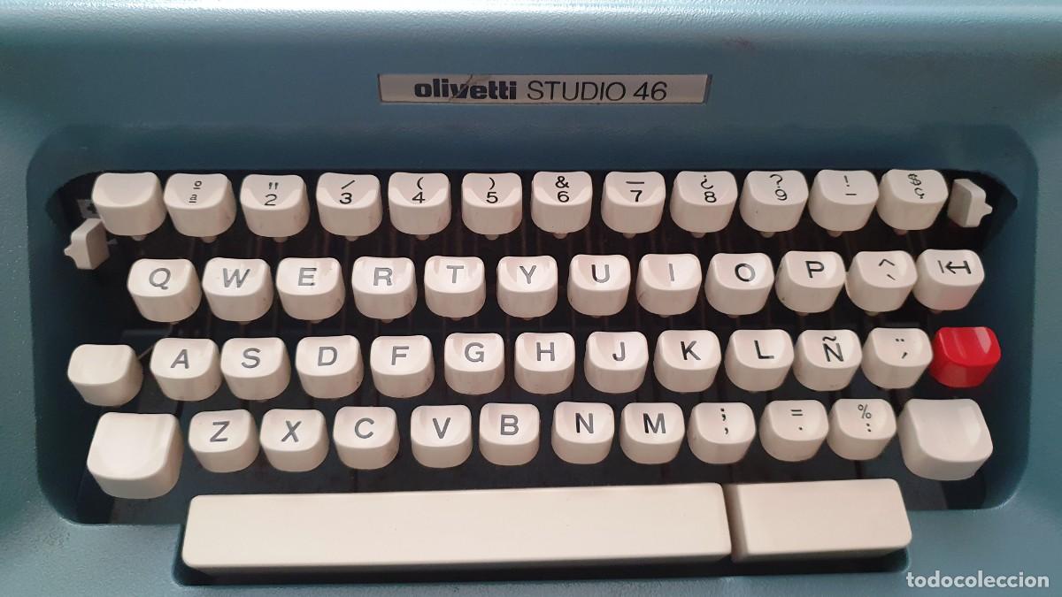 Antig&uuml;edades: MAQUINA DE ESCRIBIR HISPANO-OLIVETTI STUDIO 46. CON SU CAJA. - Foto 3