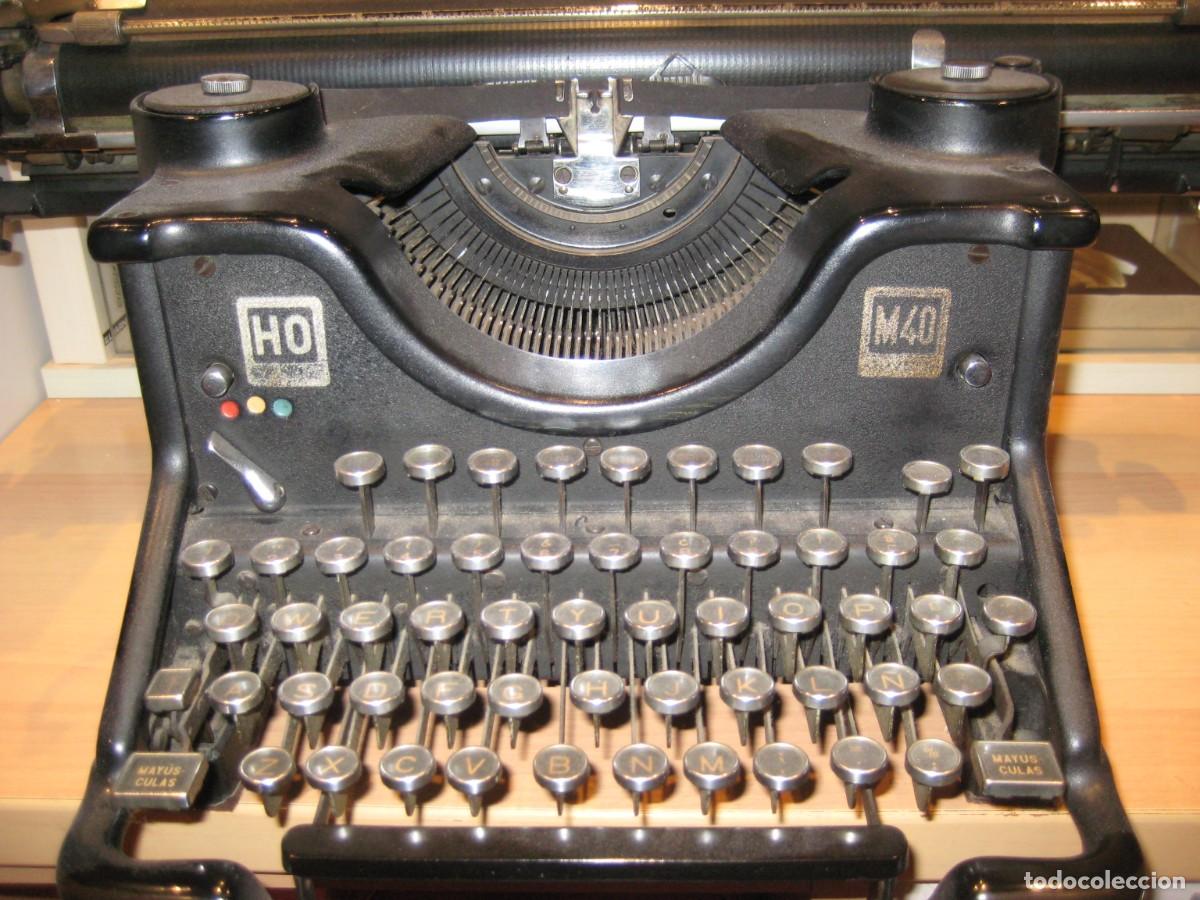 Antig&uuml;edades: Maquina de escribir Hispano Olivetti m-40 - Foto 2