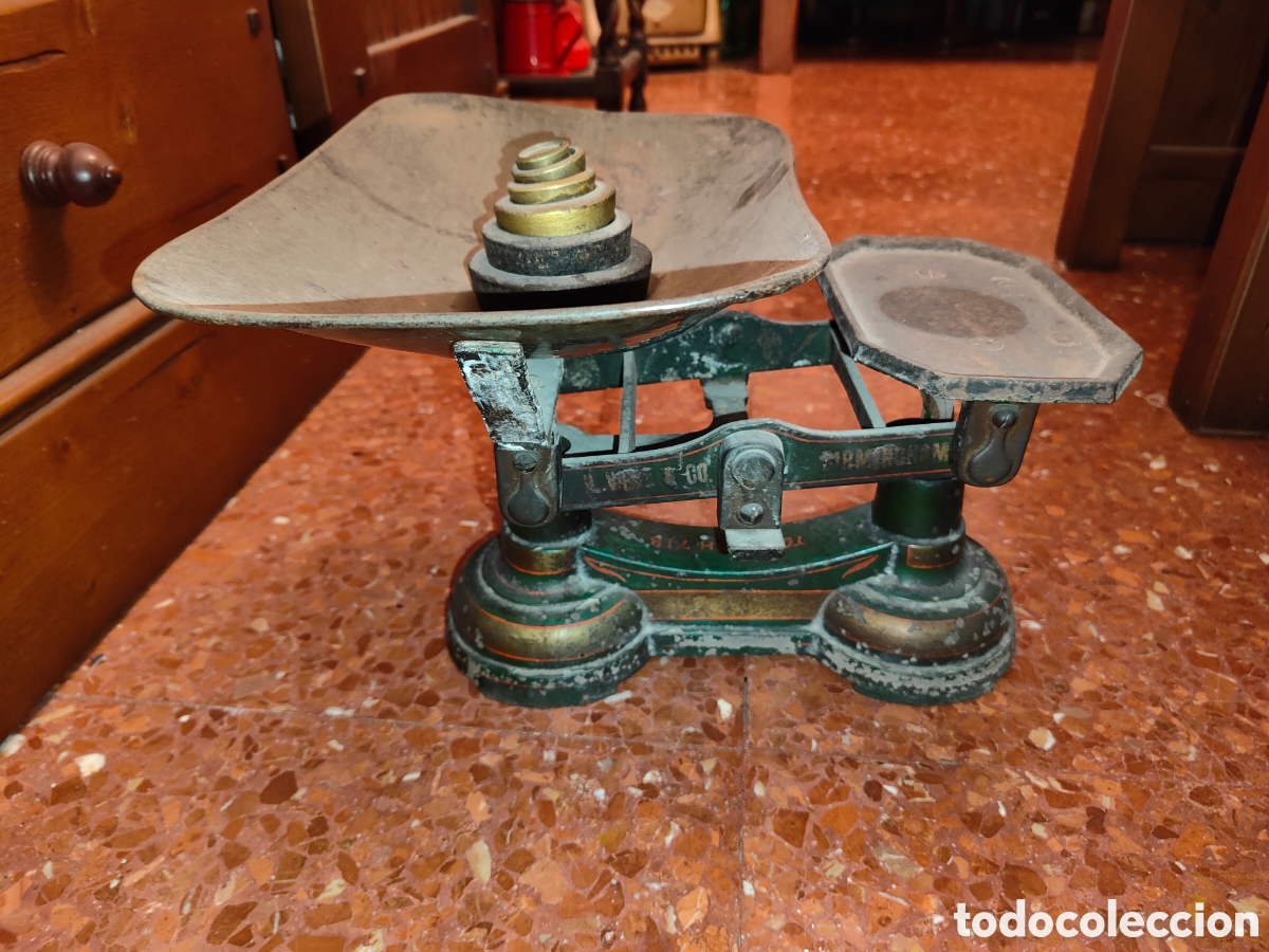 Antig&uuml;edades: BASCULA O PESO ANTIGUO - Foto 3