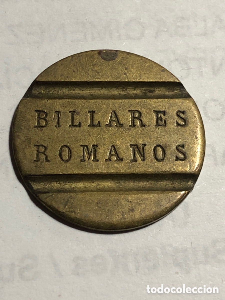 Antig&uuml;edades: FICHA BILLARES ROMANOS -BARCELONA - Foto 1