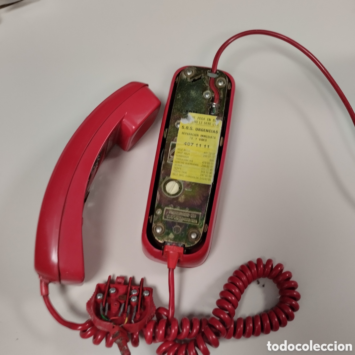 Tel&eacute;fonos: Tel&eacute;fono rojo g&oacute;ndola citesa. Sin probar. - Foto 4