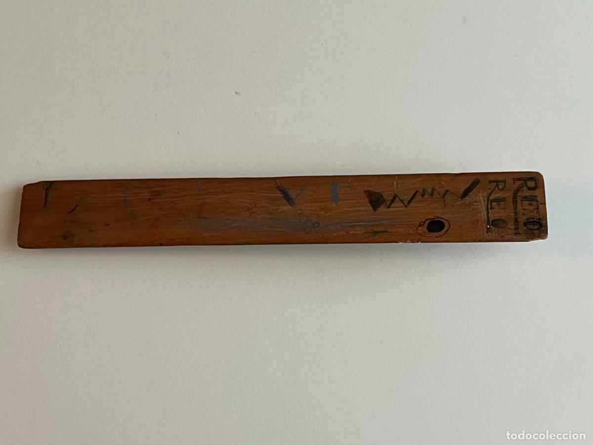 Antig&uuml;edades: REGLA MUY ANTIGUA DE MADERA - Foto 2