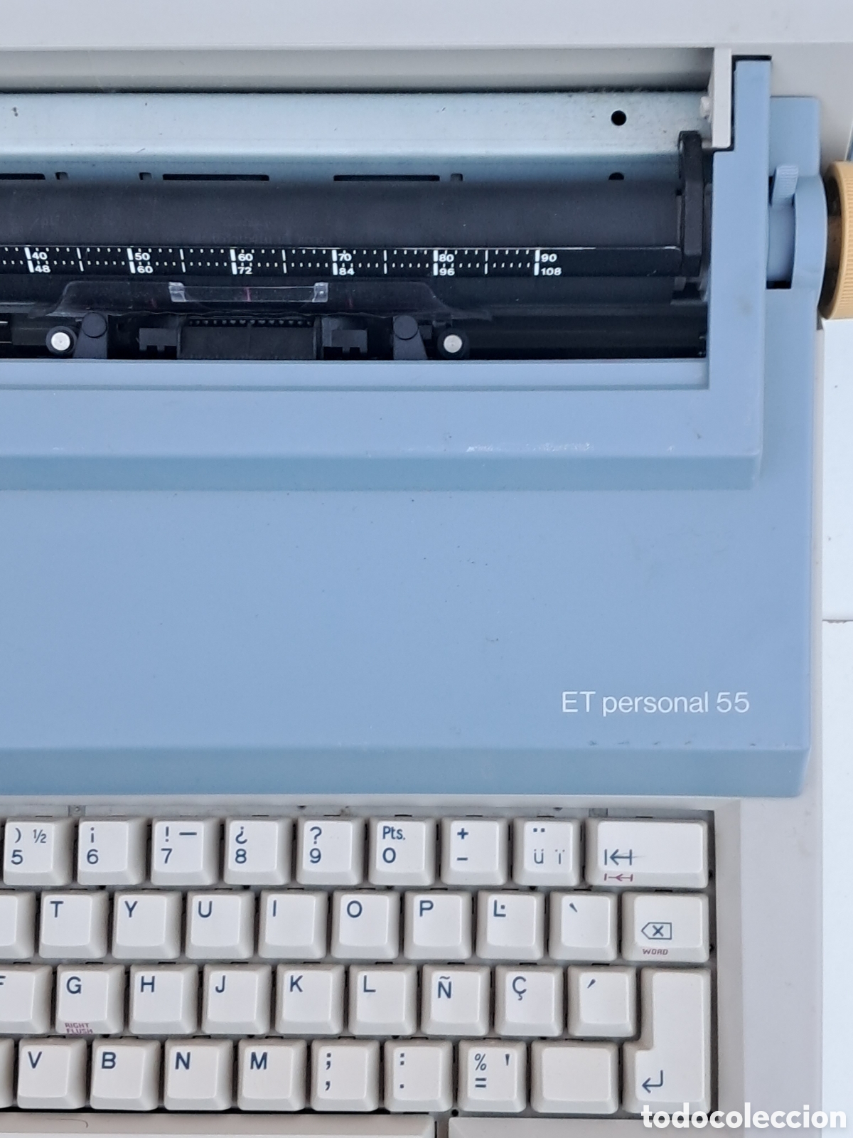 Antig&uuml;edades: M&aacute;quina de escribir olivetti ET personal 55, funcionando - Foto 3