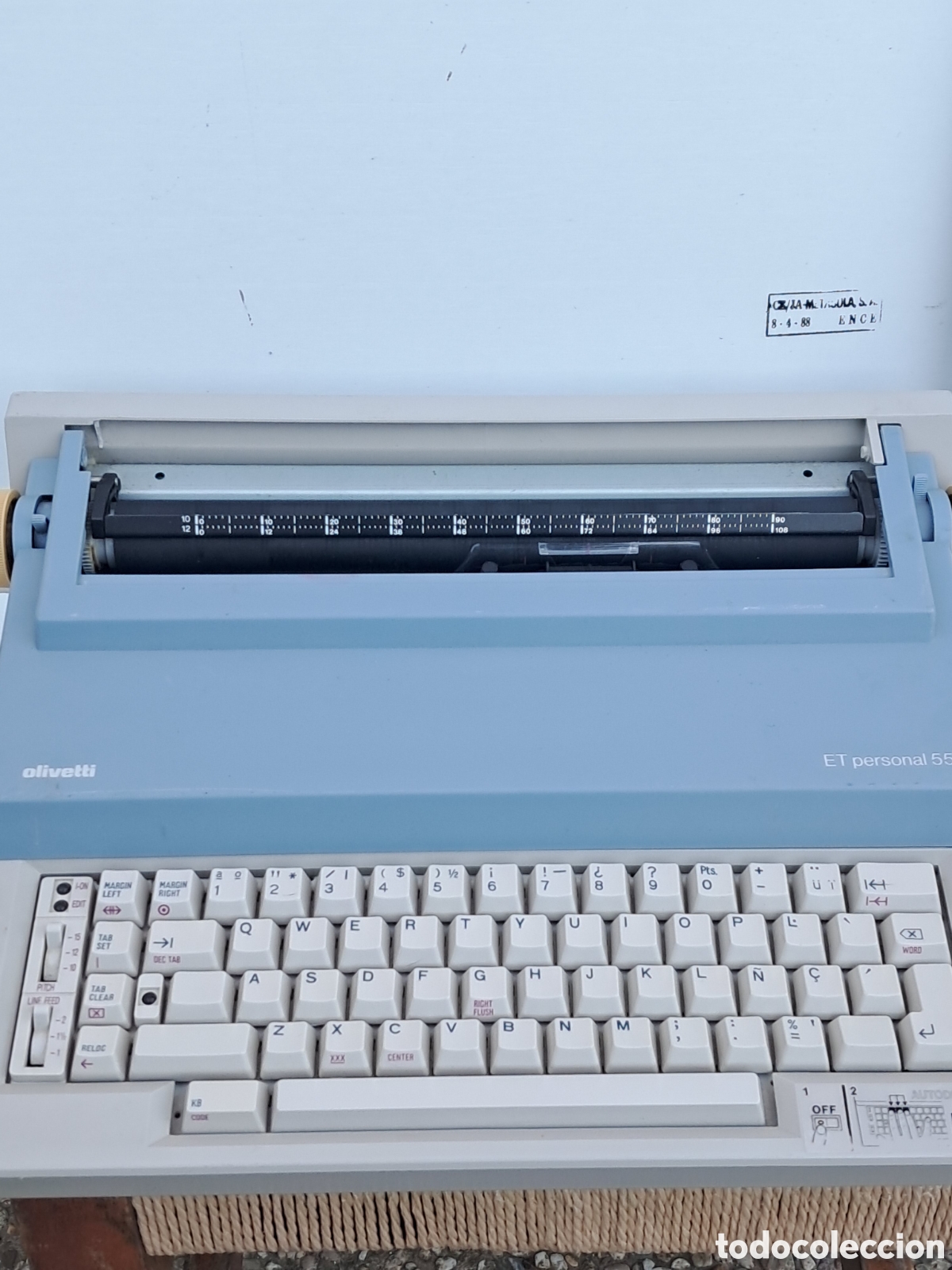 Antig&uuml;edades: M&aacute;quina de escribir olivetti ET personal 55, funcionando - Foto 1