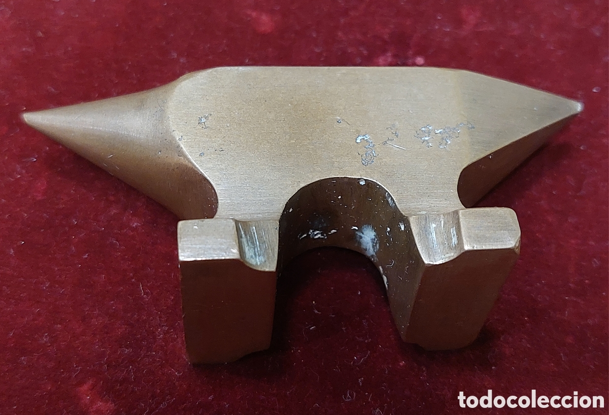Antig&uuml;edades: ANTIGUO YUNQUE DE PLATERO DE BRONCE - Foto 2