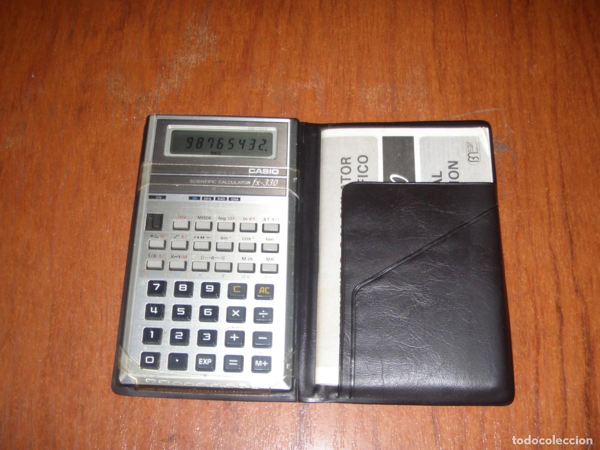 Antig&uuml;edades: CALCULADORA CASIO FX-330 FX330 FUNCIONANDO CON INSTRUCCIONES - Foto 1