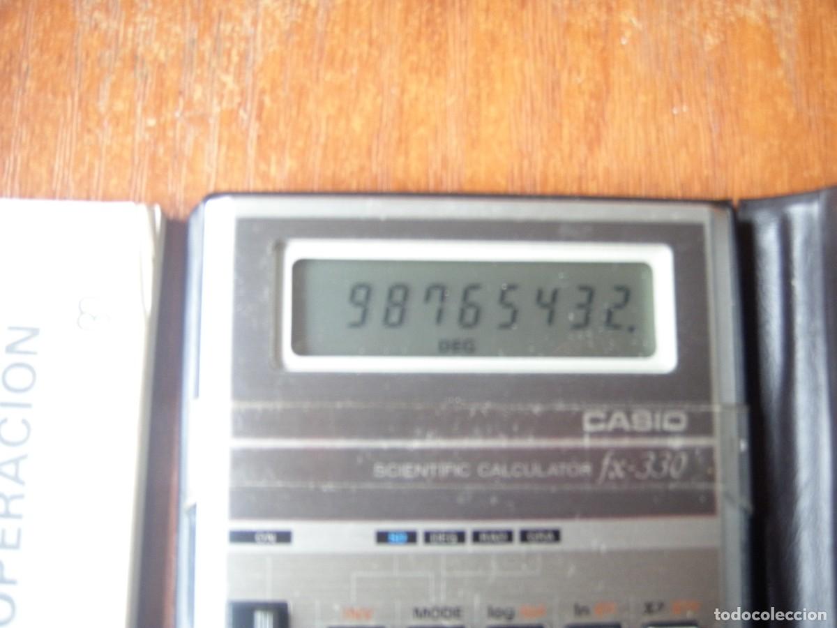 Antig&uuml;edades: CALCULADORA CASIO FX-330 FX330 FUNCIONANDO CON INSTRUCCIONES - Foto 3