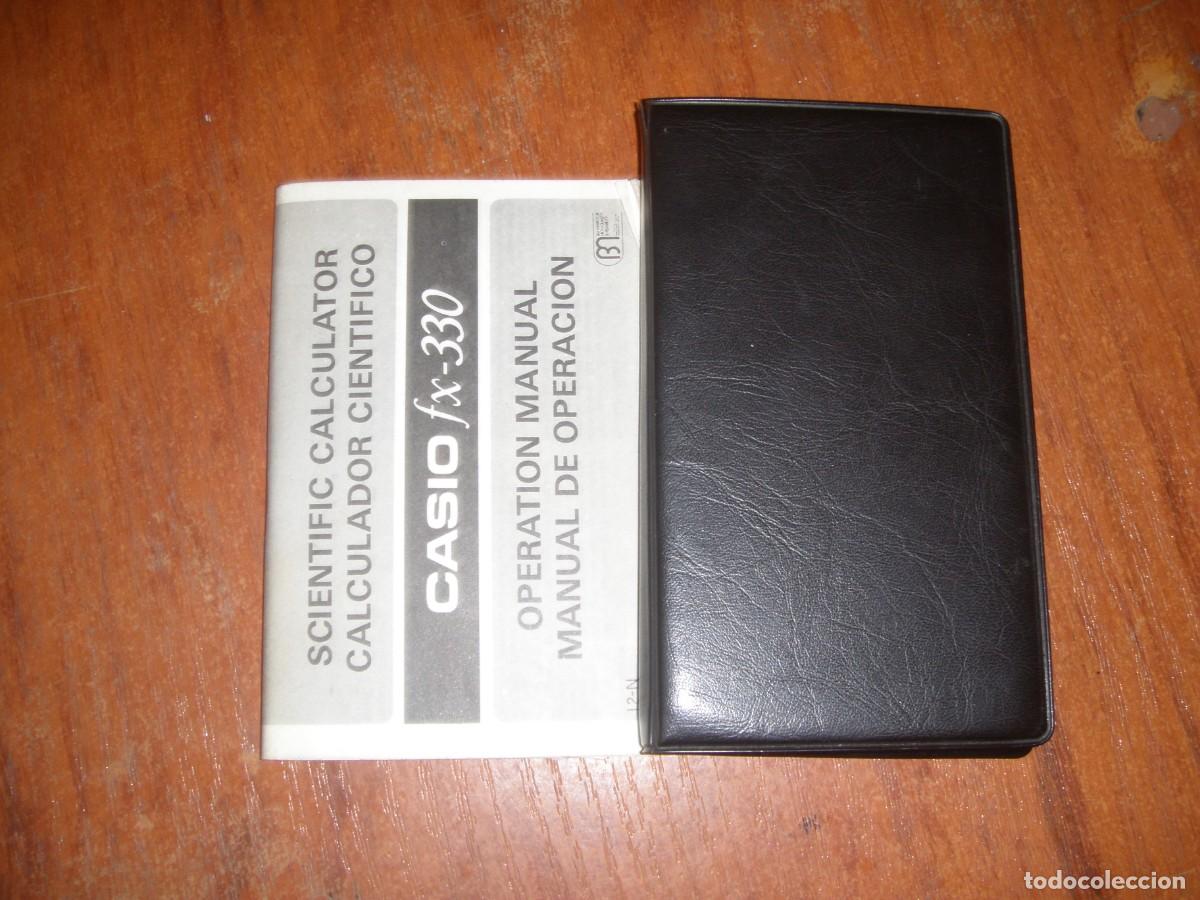 Antig&uuml;edades: CALCULADORA CASIO FX-330 FX330 FUNCIONANDO CON INSTRUCCIONES - Foto 4