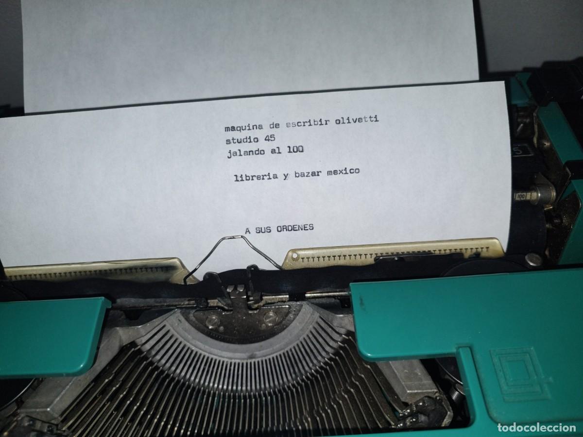 Antig&uuml;edades: A1- M&Aacute;QUINA DE ESCRIBIR OLIVETTI STUDIO 45 - 70S - Foto 7