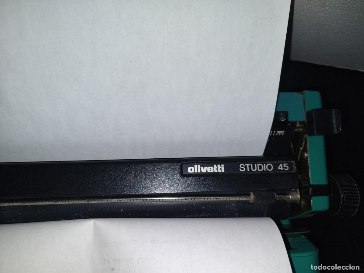 Antig&uuml;edades: A1- M&Aacute;QUINA DE ESCRIBIR OLIVETTI STUDIO 45 - 70S - Foto 11
