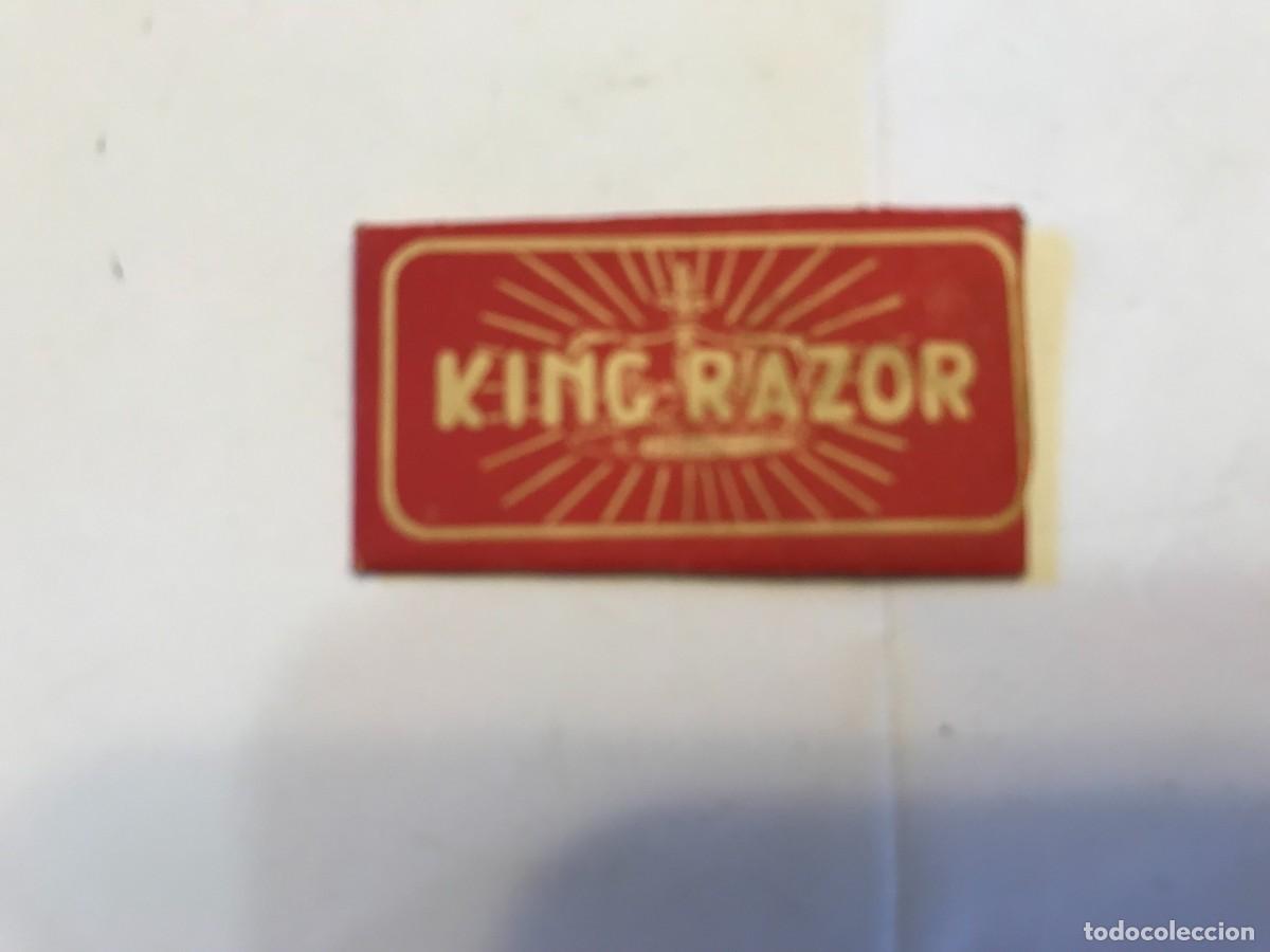 Antig&uuml;edades: hoja de afeitar marca KING RAZOR - francesa - Foto 1