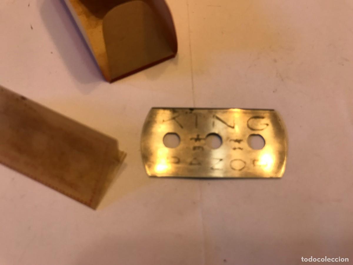 Antig&uuml;edades: hoja de afeitar marca KING RAZOR - francesa - Foto 4