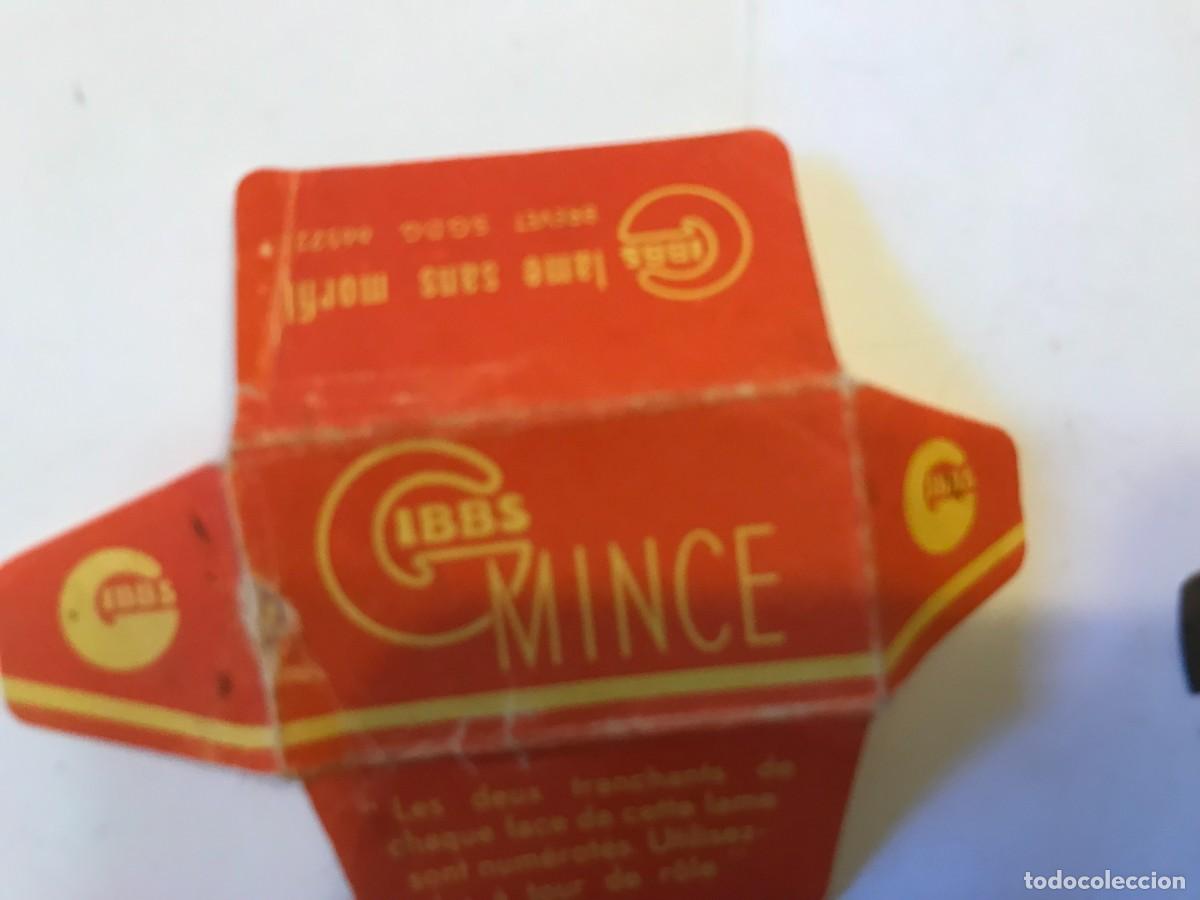 Antig&uuml;edades: hoja de afeitar marca GIBBS Mince - francesa - Foto 6