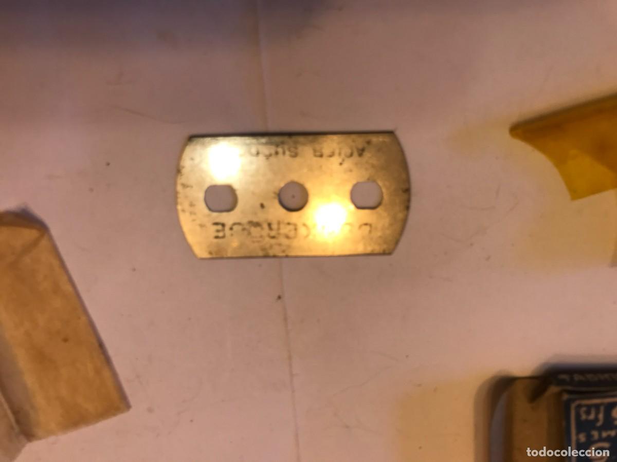 Antig&uuml;edades: caja con 4 hojas de afeitar dunkerque marca PARIS - francesa - Foto 3