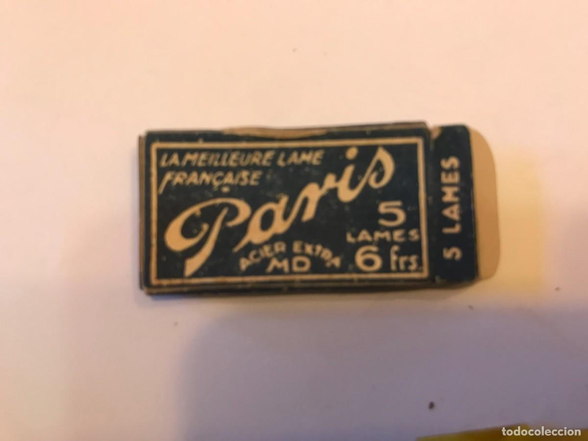 Antig&uuml;edades: caja con 4 hojas de afeitar dunkerque marca PARIS - francesa - Foto 4