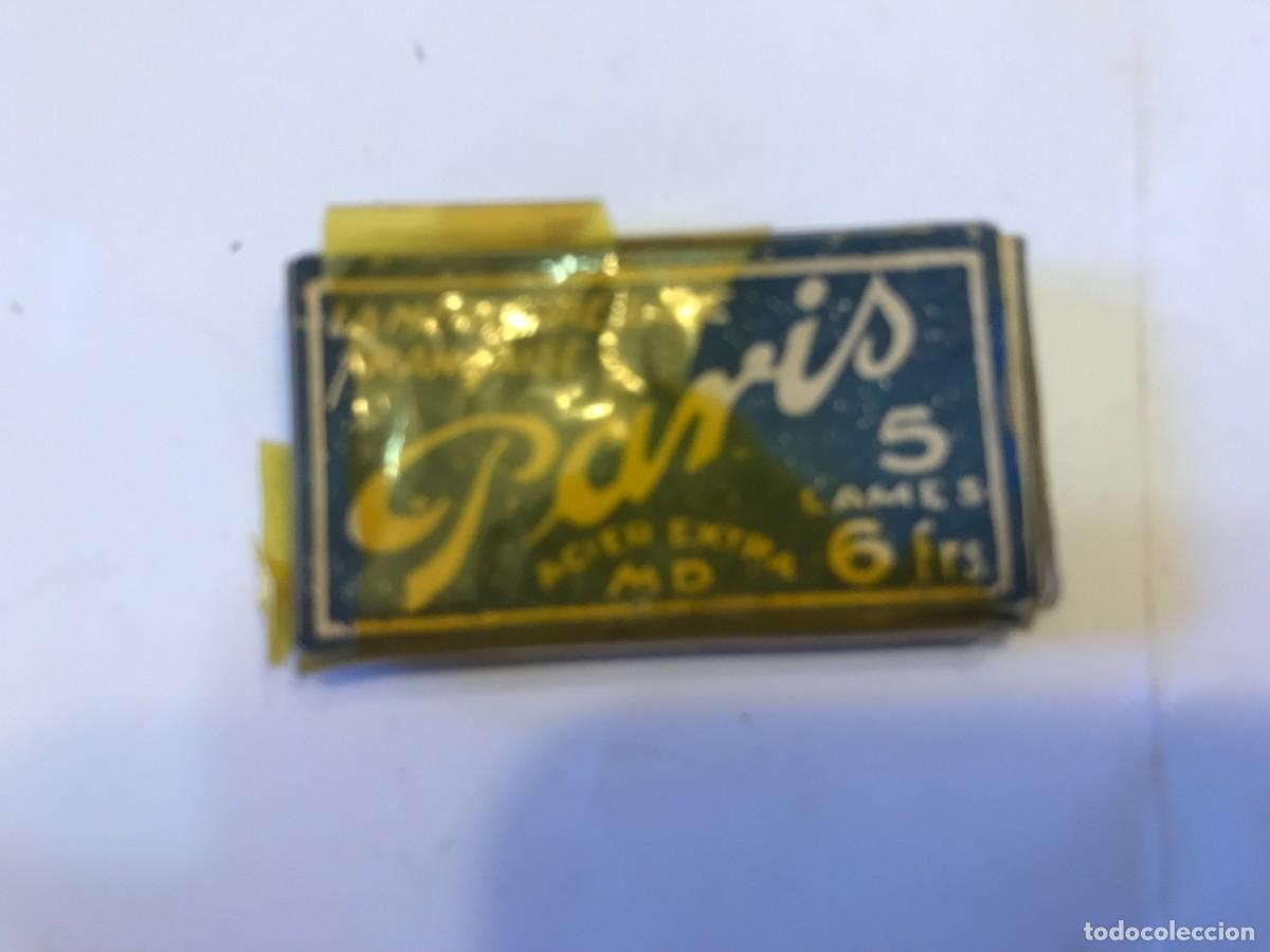 Antig&uuml;edades: caja con 4 hojas de afeitar dunkerque marca PARIS - francesa - Foto 8