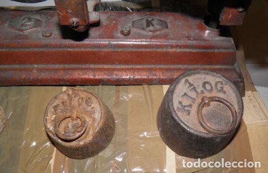 Antig&uuml;edades: ANTIGUA BALANZA CON JUEGO DE PESAS - Foto 4