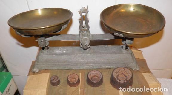 Antig&uuml;edades: BALANZA SIMPLEX,CON JUEGO DE PESAS - Foto 1