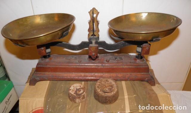 Antig&uuml;edades: BALANZA SIMPLEX,CON JUEGO DE PESAS - Foto 2
