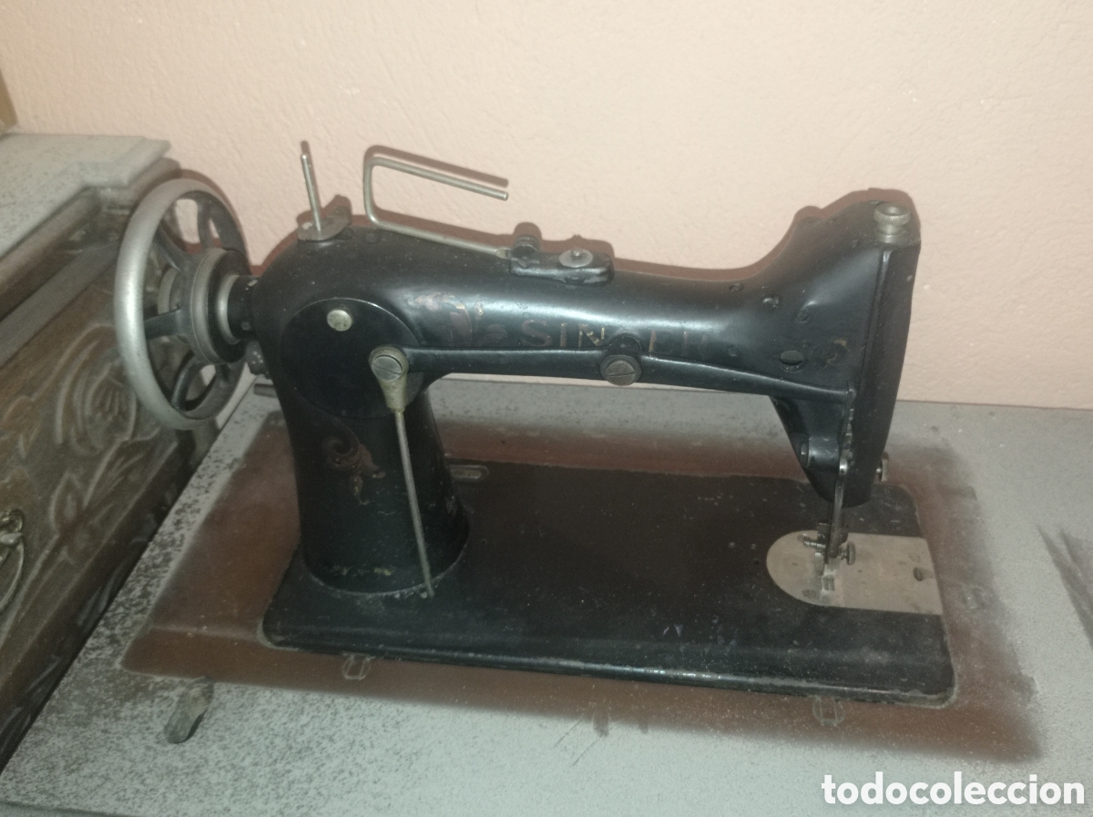 máquina coser singer antigua, con mueble - Compra venta en todocoleccion