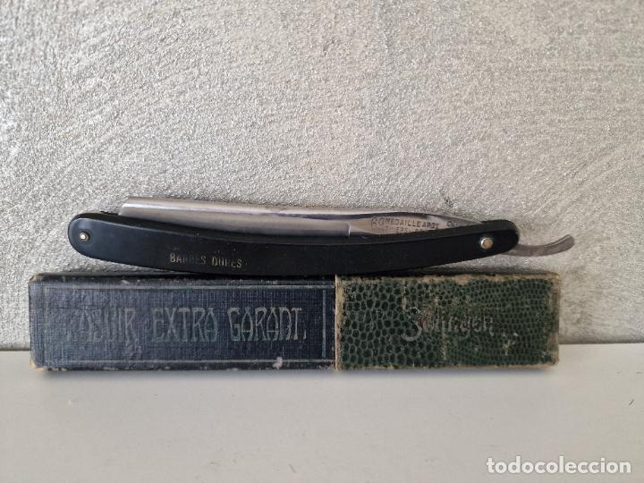 Antig&uuml;edades: ANTIGUA NAVAJA DE AFEITAR BARBAS DURAS - Foto 1