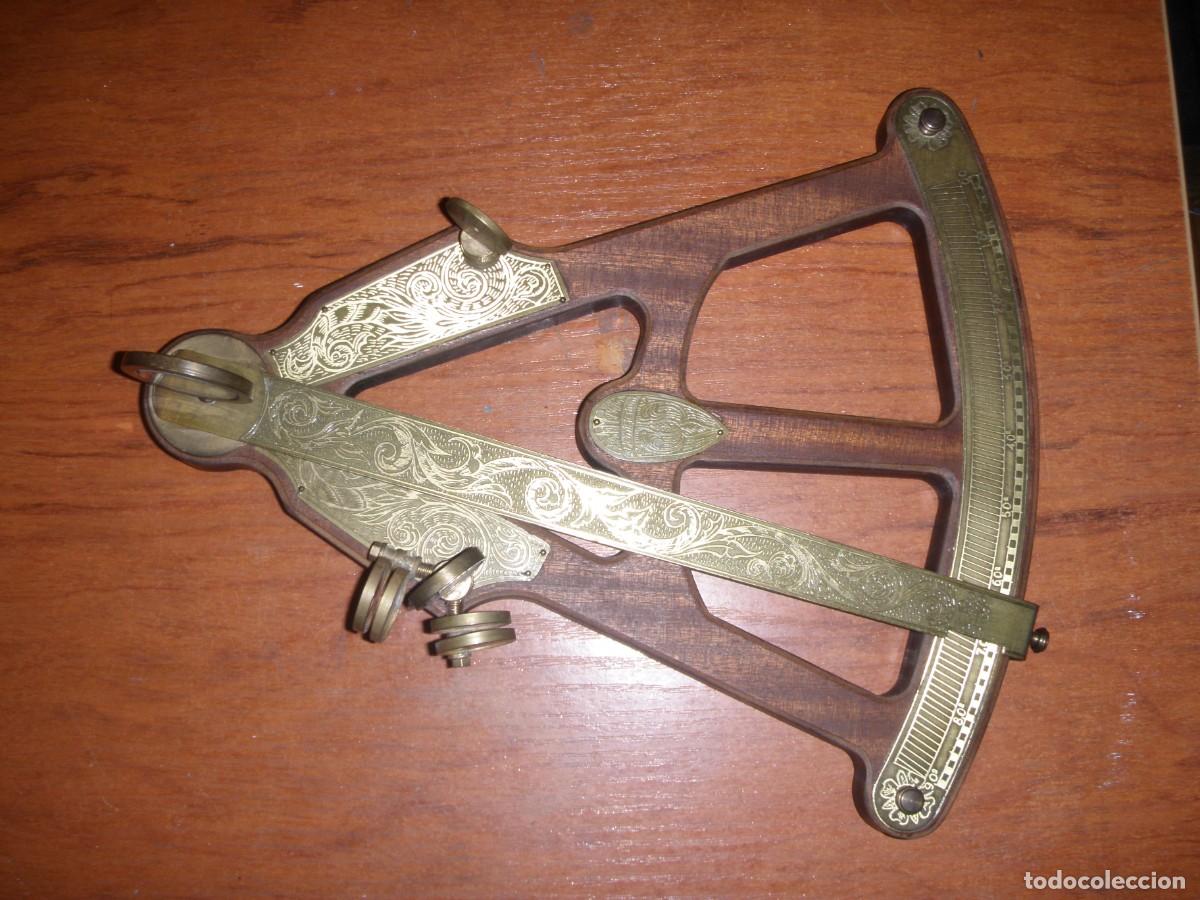 Antig&uuml;edades: SEXTANTE RELOJ DE SOL HEMISFERIUM - Foto 3