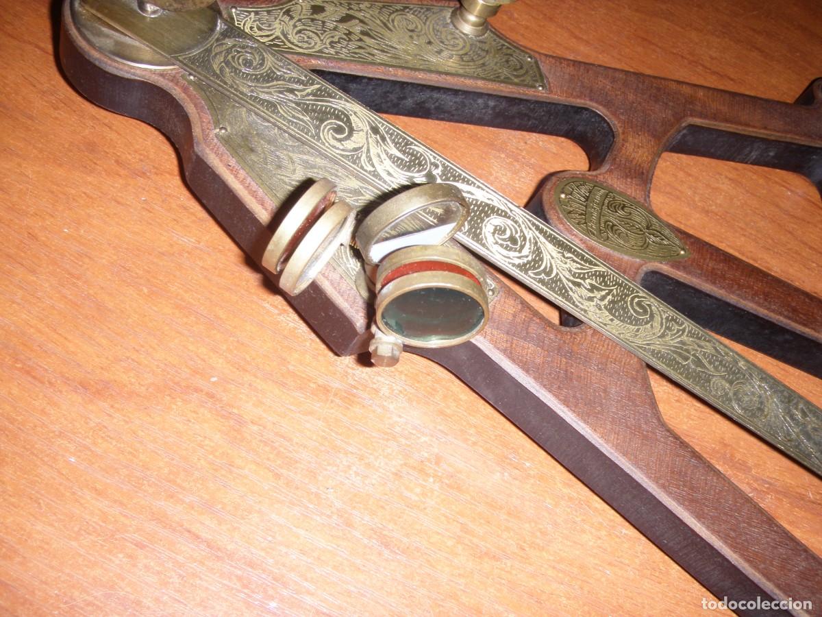 Antig&uuml;edades: SEXTANTE RELOJ DE SOL HEMISFERIUM - Foto 6