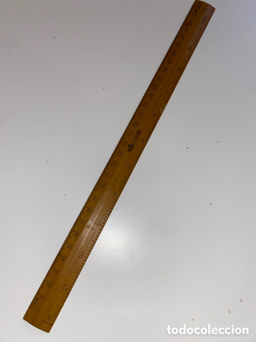 Antig&uuml;edades: Regla de madera - Foto 1