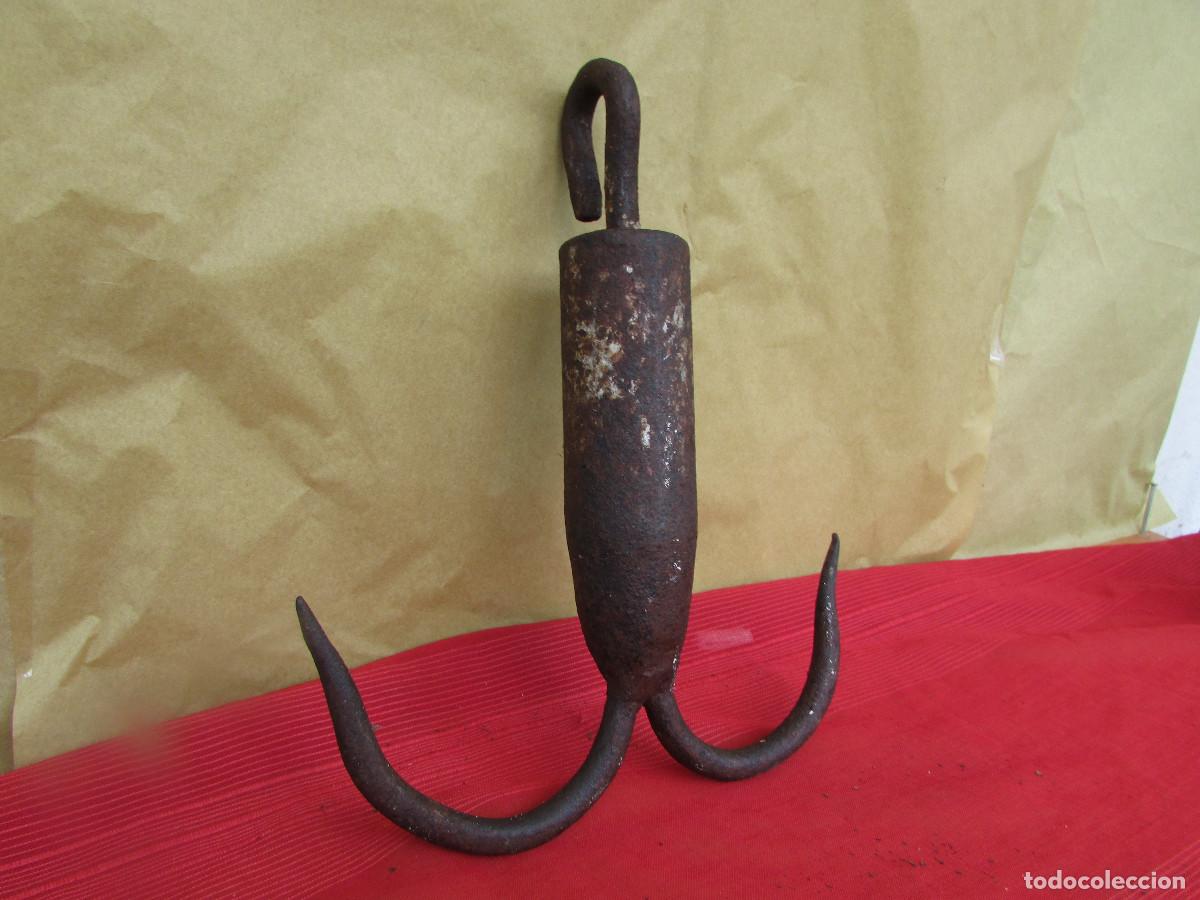 ancla de hierro 3 kgs ,grampin de barco de dos - Buy Nautical and maritime  antiques on todocoleccion
