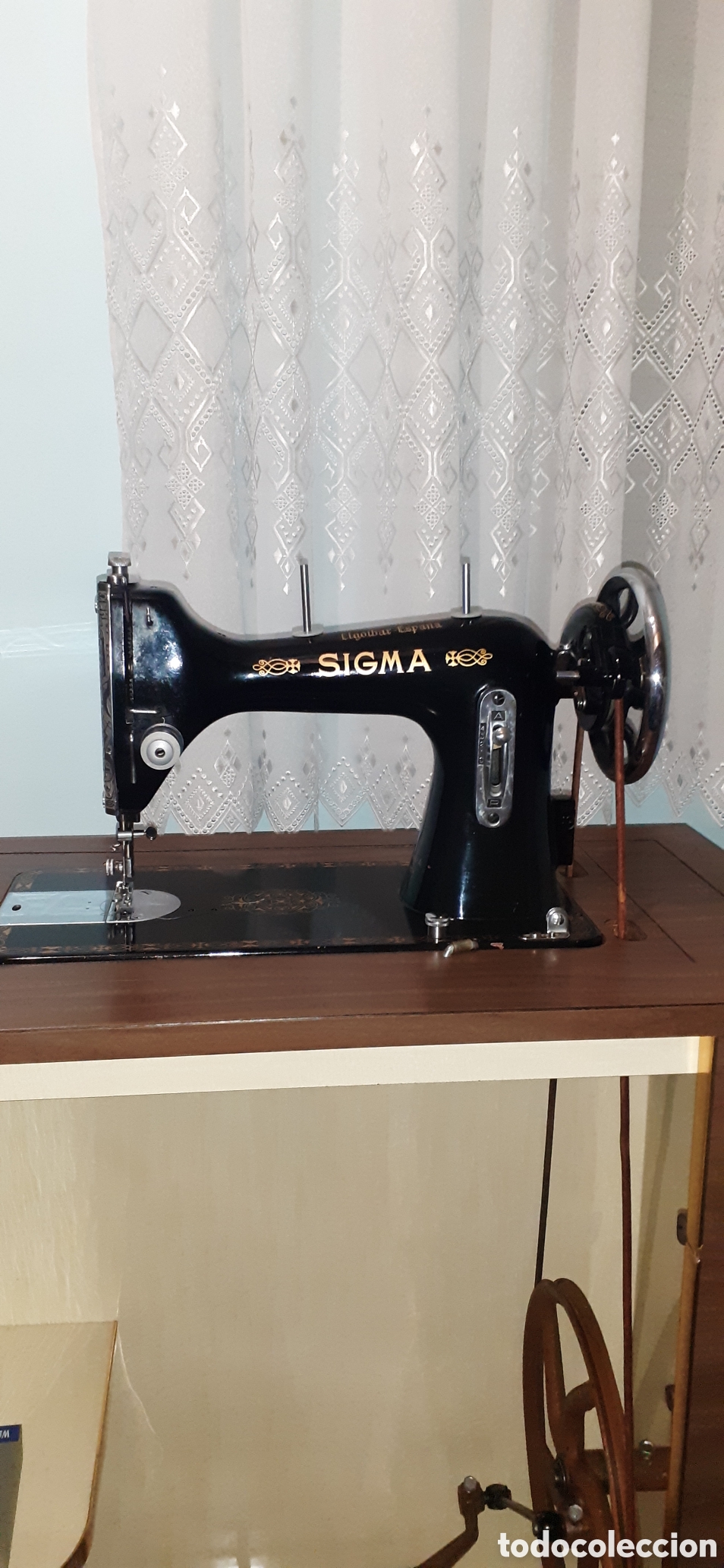 Antig&uuml;edades: M&aacute;quina de Coser Sigma a&ntilde;os 60 - Foto 6
