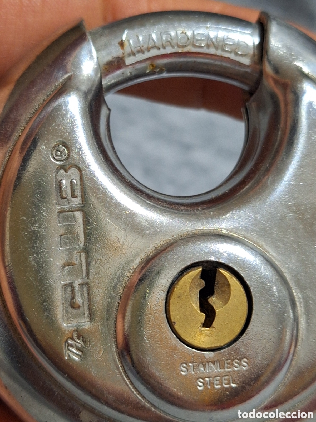 Antig&uuml;edades: Candado redondo Hardened . - Foto 6