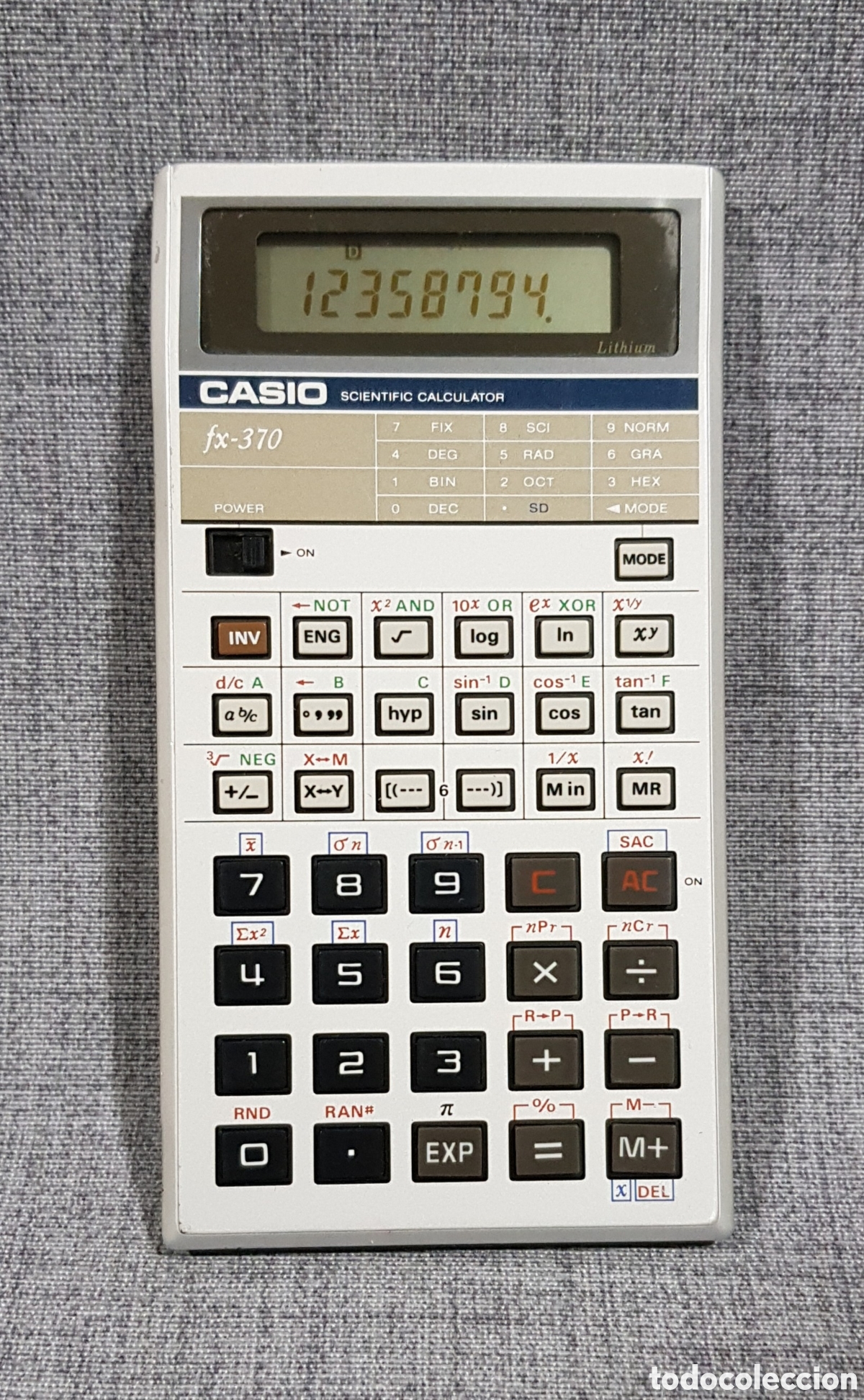 Antig&uuml;edades: CALCULADORA CIENT&Iacute;FICA CASIO FX-370 - Foto 3