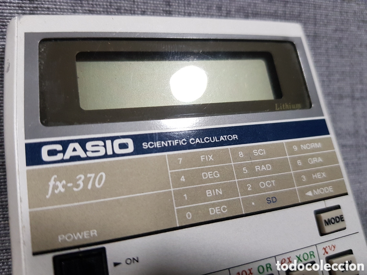 Antig&uuml;edades: CALCULADORA CIENT&Iacute;FICA CASIO FX-370 - Foto 4