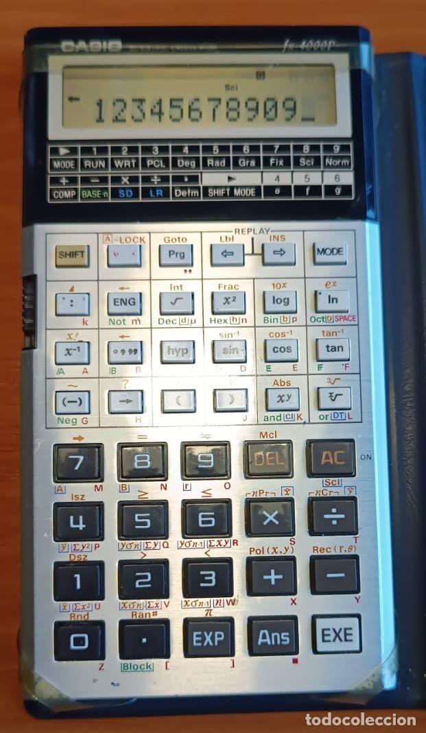Antig&uuml;edades: Calculadora cient&iacute;fica Casio fx-4000P - Programable, funciona perfectamente - Incluye funda y manual - Foto 2