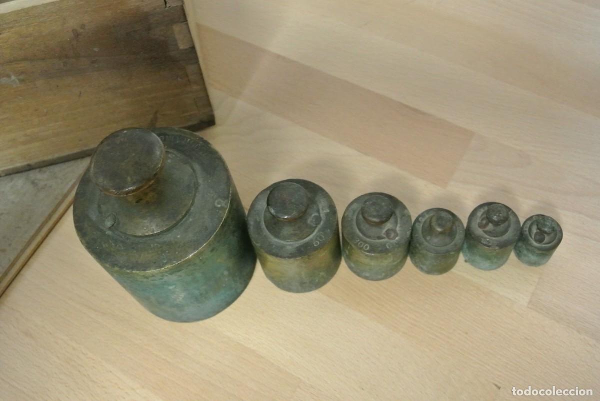 Antig&uuml;edades: JUEGO DE PESAS EN BRONCE - Foto 6