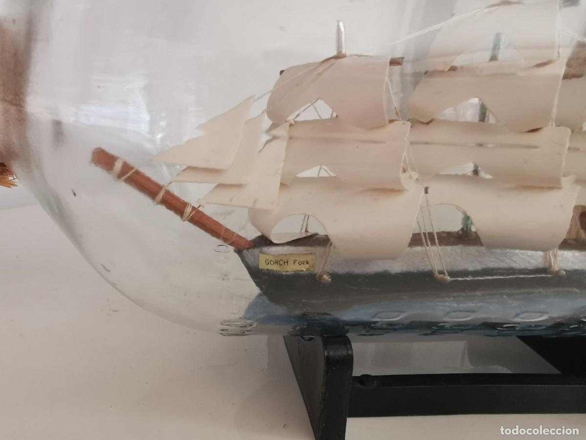 Antig&uuml;edades: BARCO EN UNA BOTELLA - Foto 2