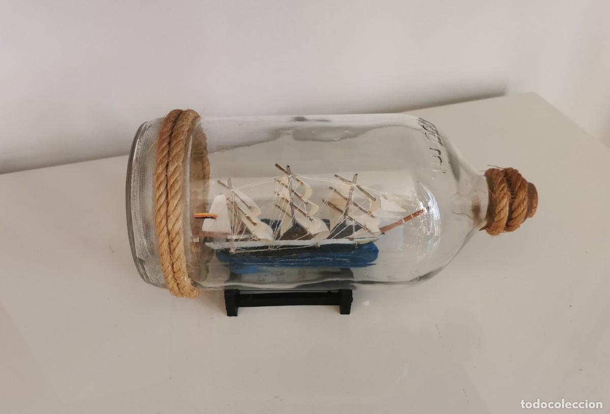 Antig&uuml;edades: BARCO EN UNA BOTELLA - Foto 3