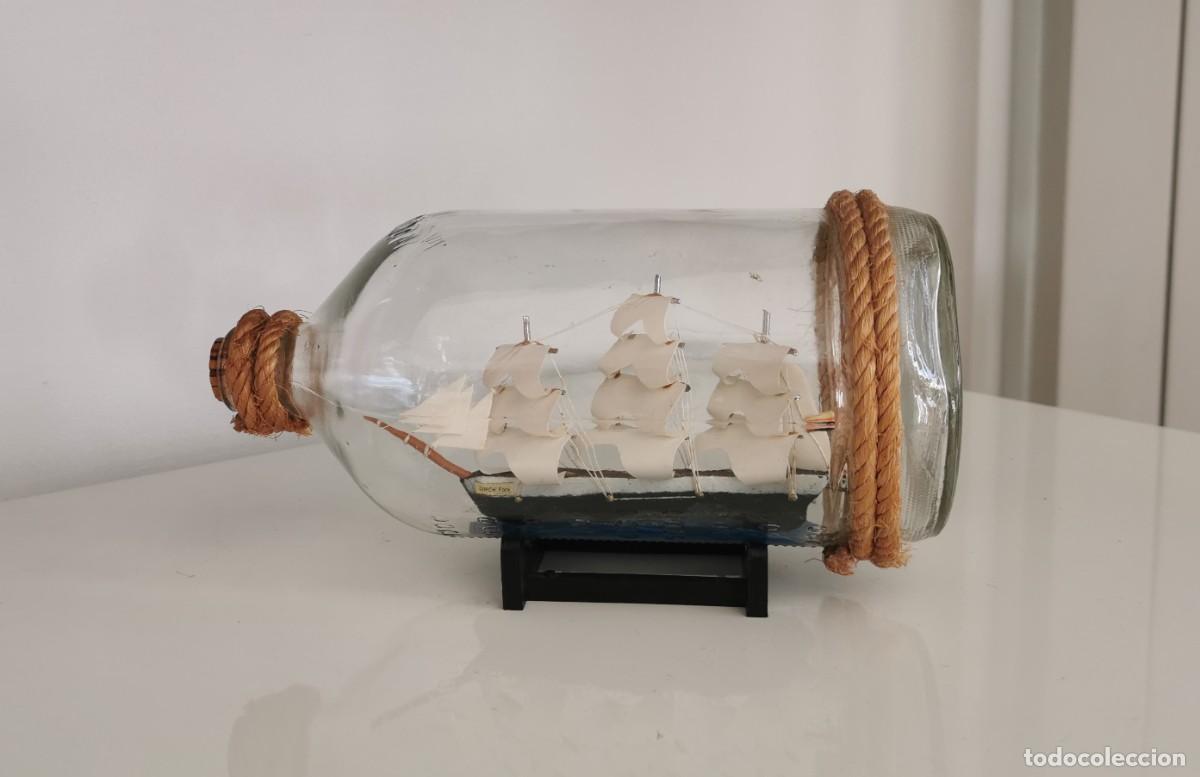Antig&uuml;edades: BARCO EN UNA BOTELLA - Foto 4