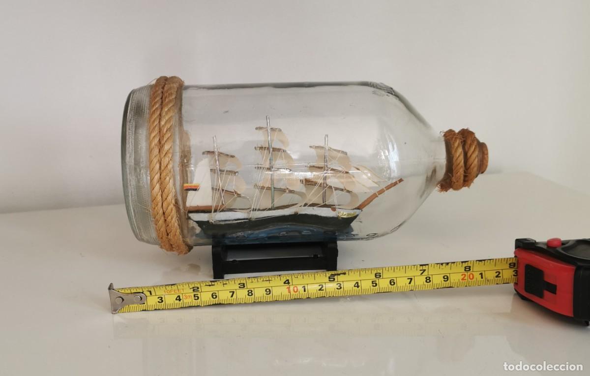Antig&uuml;edades: BARCO EN UNA BOTELLA - Foto 7